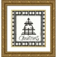 thumbnail image 1 of Shamp, Cindy 20x21 Gold Ornate Wood Framed with Double Matting Museum Art Print Titled - Christmas Tree, 1 of 4