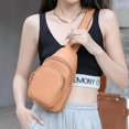 thumbnail image 4 of Mini bolso cruzado versátil, bolso de pecho de gran capacidad de PU simple para mujer, 4 of 5