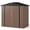 6' x 4'-Brown, variant on Asofer 6' x 4' Outdoor Storage Shed with Lockable Door Patio Metal Garden Storage for Outside, Green