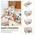 thumbnail image 2 of Yayeee Collapsible Cube Storage Bin with Lid Fabric Closet Decorative Basket with Handles, Colorful Flowers Pattern, 2 of 7