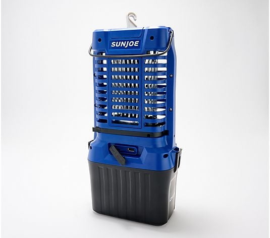 Open Box Sun Joe Portable 24V Battery Operated Bug Zapper | Blue