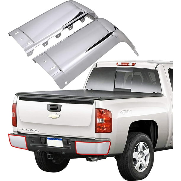 NIXFACE Rear Bumper End Caps for 0713 Chevy Silverado & GMC Sierra