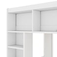 thumbnail image 3 of Noble House Corlan Queen Size Wooden Loft Bed with Storage Cabinets and Bookshelves, Heavy Duty, White, 3 of 9