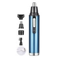 thumbnail image 2 of Recortador de vello nasal 4 en 1, USB, resistente al agua, lavable, mini recortador de vello nasal eléctrico desmontable, color azul cielo, 2 of 13