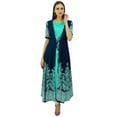 thumbnail image 2 of Bimba 2 Piece Anarkali Designer Kurti With Shrug Rayon Kurta Maxi Dress, 2 of 9