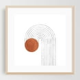thumbnail image 2 of Abstract terracotta line art - Line Drawing Minimalist Abstract Geometric Line Art Modern Art Boho Pattern Unframed Wall Art Print 10 x 10 inches, 2 of 9