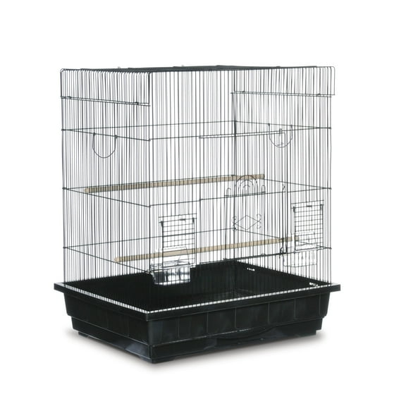 Prevue Pet Products Keet/Tiel Square Roof Bird Cage - Black SP25212B/B