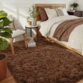 thumbnail image 3 of Pentantan 9ft x 12ft Shag Area Rugs, Fluffy Rug for Living Room Bedroom, Soft Plush Pile Indoor Carpet, Coffee, 3 of 7