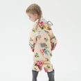 thumbnail image 4 of Girls Kids Waterproof Rose Floral Print One Piece Rain Suit for School Outdoor Rainy Days Full Body Rain Gear 5-7 Years, 4 of 9