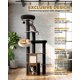 thumbnail image 2 of Árbol para gatos interior 160 cm resistente grandes rascador Maine Coon adulto percha superior extragrande compartimentos color negro, 2 of 8
