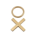 thumbnail image 6 of DecMode 12" x 1" Gold Metal Tic Tac Toe Game Set with Clear Acrylic Plastic Board, 1-Piece, 6 of 14