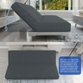thumbnail image 5 of Stretch Jacquard Futon Cover with Elastic Bottom - Soft Sofa Bed Protector, Machine Washable, 5 of 7