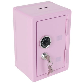 DBTTA Mini Small Safe Lock Box For Money&Cash&Home&Personal Items With Key&Code,cajas Fuertes