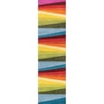 thumbnail image 6 of JONATHAN Y DAZZLE 2 x 8 Runner Rug, Prism Geometric Striped - Orange/Green/Blue, DZC101A-28, 6 of 8