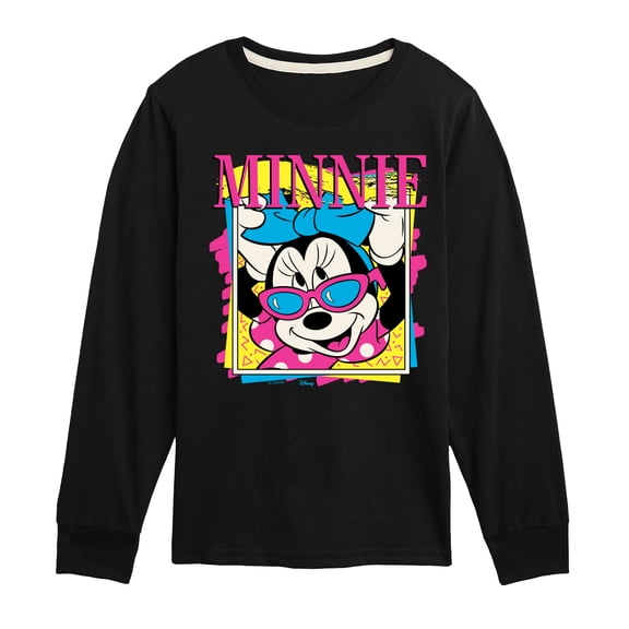 Disney - Minnie Retro - Youth Boys Long Sleeve Graphic T-Shirt