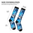 Compression Socks for Women and Men, Blue Fire Snowy Gorilla Wicking