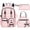 Light Pink, variant on 3PCS Backpack Set - Waterproof Backpack with Lunch Bag Pencil Case, Cute Teens Bookbag for Travel Daypacks, Green Black