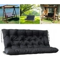 thumbnail image 2 of Porch Swing Cushions for 2-3 Seats - Outdoor Swing with Backrest (Dark Green, 48 * 40 * 3 inches), 2 of 8