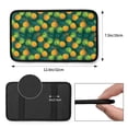 thumbnail image 3 of Bingfone Car Four-Season Universal Armrest Box Mat,Car Armrest Seat Cover Soft Leather Waterproof Armrest Cover Center Console Mat-Pineapples with Palm Leaves, 3 of 7