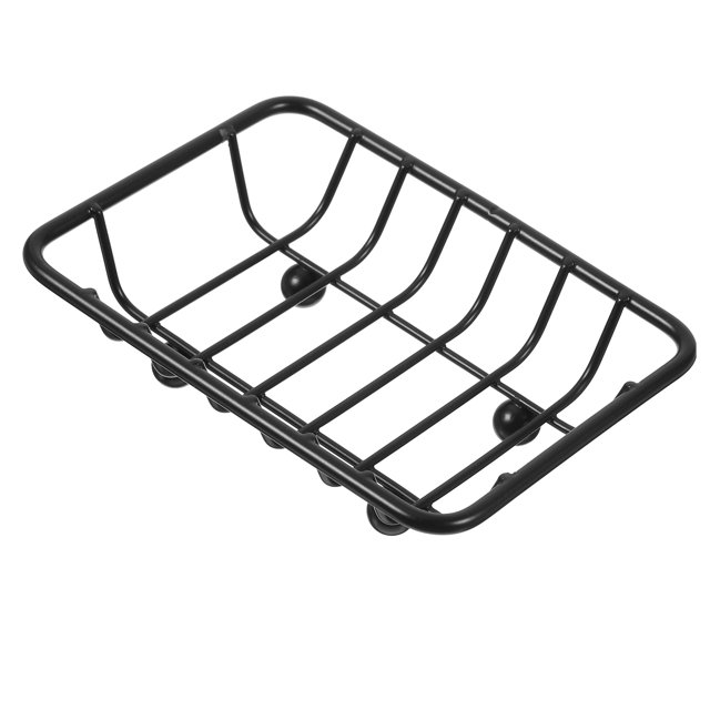 Estuche de viaje para jabón, soporte para barra, decoración para baño, almacenamiento para baño, bandeja de metal, bandeja de hierro forjado