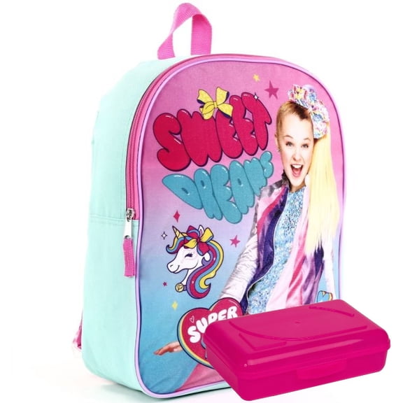 JOJO SIWA BACKPACK 15" plus pencil case box.
