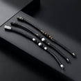 thumbnail image 6 of Leather Urn Bracelet for Men Women Cremation Memorial Lava Stone 316L Stainless Steel Cremation Bangle Urn Bracelet for Ashes, 6 of 7