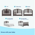 Graco Solano 4in1 Convertible Baby Crib with Drawer, Espresso