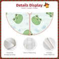 thumbnail image 3 of Sikiie Kawaii Frogs Christmas Tree Skirt, Christmas Tree Decorations, Christmas Decor, Tree Mat Decoration(30-48IN)-36", 3 of 6