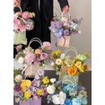 thumbnail image 5 of 1pcs Portable Kraft Paper Flower Box Waterproof Packaging Bag Handhold Rose Flower Shop Wedding Valentine'S Day Gift Wrapping Bag, 5 of 5