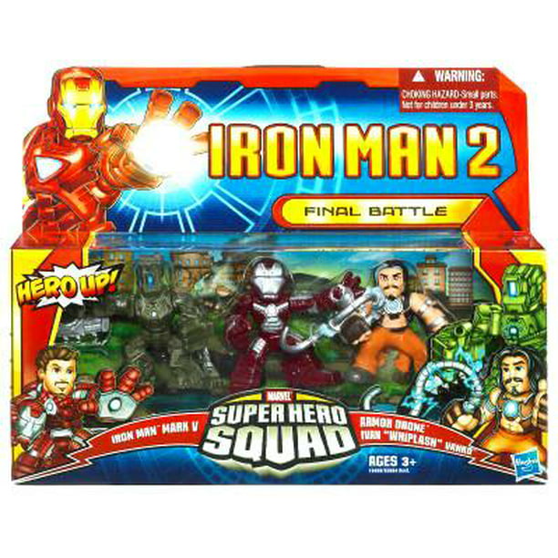 Iron Man 2 Superhero Squad Final Battle Action Figure 3-Pack