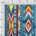 thumbnail image 2 of oneOone Polyester Lycra Blue Fabric Tribal Fabric For Sewing Printed Craft Fabric By The Yard 56 Inch Wide, 2 of 5