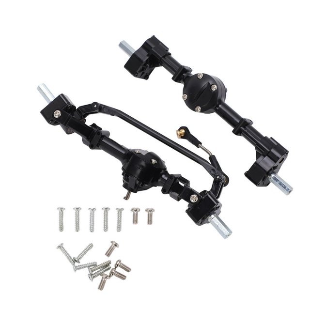 HLONK Metal Front Rear Axle Gear Box For WPL C14 C24 C34 C44 B14 B24 1/16 RC Car Upgrade Parts Front Rear Axle Gear Box RC Front Rear Axle Gear Box