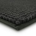 thumbnail image 5 of Mohawk Home Homespun Plush Fade/Stain Resistant Non-Slip Machine Washable Bath Rug, Charcoal, 2' x 5', 5 of 6