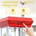 thumbnail image 5 of Popcorn Machine with Cart, with Wheels & 6 Oz Pot Popcorn Maker Stainless Steel Oil Spoon, Mobile Cart with Lockers for Commercial Home Movie Theater Vintage Style (Red),, 5 of 9