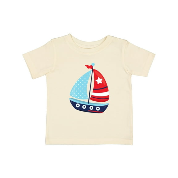 Inktastic Sailing Boat, Sailor, Sailing, Sails, Boat, Ship Boys Baby T-Shirt