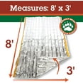 thumbnail image 2 of Grizzly Gear Emergency Thermal Tent- Reflective Mylar Survival Shelter- XL Size Weatherproof Tube Tent Retains Heat and Fits 2 Adults in All Weather, 2 of 4