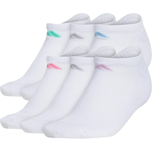 Women's adidas 6-Pack Athletic No-Show Socks Color: White Size: N/A
