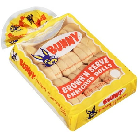 bunny serve rolls brown walmart