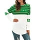 thumbnail image 2 of Pntutb - Camiseta de Navidad para mujer, blusa con parches de manga larga para mujer, sudadera informal, tops Pntutb Pntutb-2551, 2 of 9