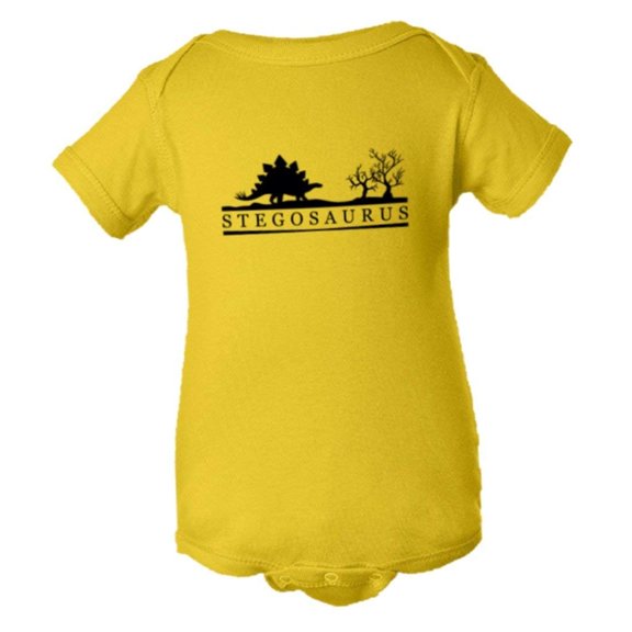 PleaseMeTees™ Baby Stegosaurus Educational Dinosaur Jurassic HQ Jumpsuit