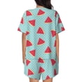 thumbnail image 3 of Bixox Women's Watermelon Printed Pajama Set 2 Piece Lounge Set Top and Shorts Soft Pajamas, Shorts with Pockets, 3 of 7