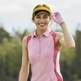thumbnail image 5 of Gaeub Bee Stripe Sun Visor Hats with Empty Top and Adjustable, UV Protection for Golf Tennis Cycling Running, 5 of 8