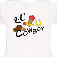 thumbnail image 4 of Inktastic Lil' Cowboy Boys Long Sleeve Baby Bodysuit, 4 of 5