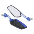 thumbnail image 1 of Un Par 10mm Rosca Pentagonal Espejo Retrovisor para Moto 360 Grados Giratorio Azul Negro, 1 of 1