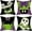 Halloween Mouse, variant on Halloween Decorative Throw Pillow Covers 16 x 16 Set of 4, Spooky Ghost Mummy Boo Porch Outdoor Home Decor, Purple Black Funny Spider Web Couch Cushion Case