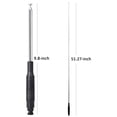 thumbnail image 3 of HYS 27Mhz BNC Base Telescopic/Rod 9.8Inch to 51.97Inch HT Amateur CB Radio Antenna, 3 of 6