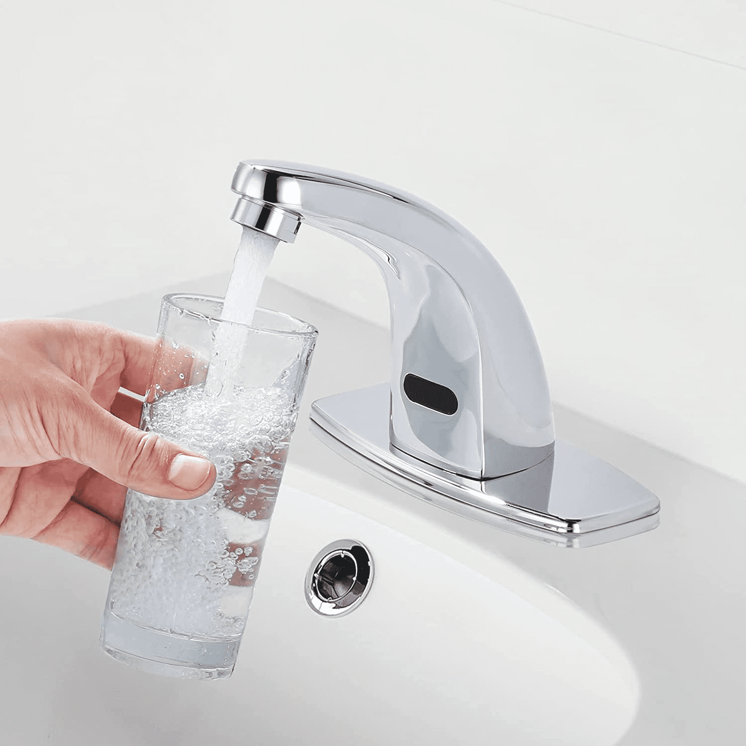 Wowow Touchless Bathroom Faucet - Modern Automatic Bathroom Sink Faucet 1 or 3 Hole