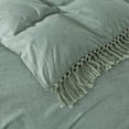 Luxury and Elegant Sage Green Bedding Twin XL 3 Pcs Tassel Bohemian