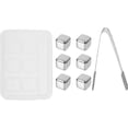 thumbnail image 4 of Wine Cooler Wine Cooler Wine Cooler Tools 6 Pcs Ice Cubes with Storage Case, Whiskey Ice Stones, Reusable Chilling Ice Cubes Stainless Steel Ice Blocks for Bar Home Wine Drinks Square Tool, 4 of 5