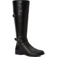thumbnail image 1 of Style & Co. Womens Kezlin Faux-Leather Knee-High Boots Black 8.5 Medium (B,M), 1 of 3